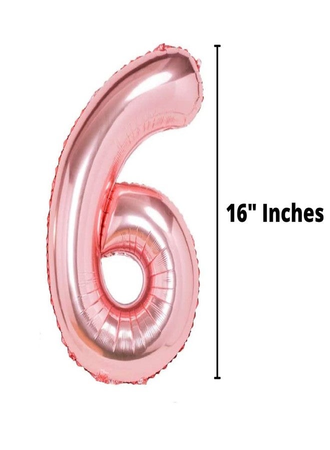 Propsicle 16 inch Birthday Foil 16 Number Helium Balloon Party Decoration Rose Gold Pack of 2 | 16 Year No. Balloons Birthday/Anniversary | Sixteen Number - Image 5